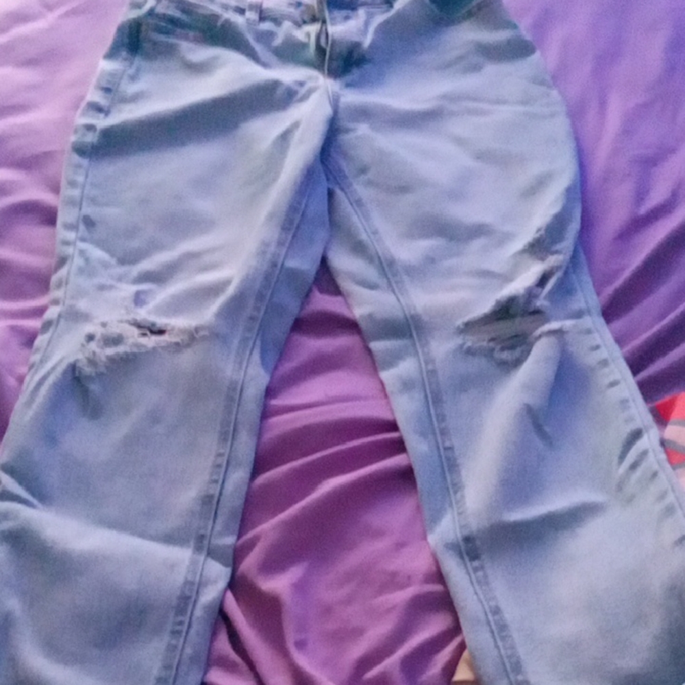Distressed Denim Jeans